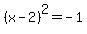 %28x-2%29%5E2+=+-1