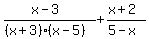 %28x-3%29%2F%28%28x%2B3%29%28x-5%29%29%2B%28x%2B2%29%2F%285-x%29