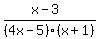 %28x-3%29%2F%284x-5%29%28x%2B1%29