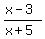 %28x-3%29%2F%28x%2B5%29