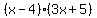 %28x-4%29%283x%2B5%29