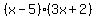 %28x-5%29%283x%2B2%29