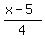 %28x-5%29%2F4