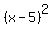 %28x-5%29%5E2
