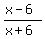 %28x-6%29%2F%28x%2B6%29