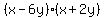 %28x-6y%29%28x%2B2y%29