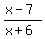 %28x-7%29%2F%28x%2B6%29