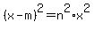 %28x-m%29%5E2=n%5E2%2Ax%5E2