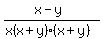 %28x-y%29%2F%28x%28x%2By%29%28x%2By%29%29