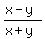 %28x-y%29%2F%28x%2By%29