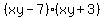 %28xy-7%29%28xy%2B3%29