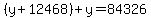 %28y%2B12468%29%2By=84326