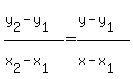 %28y%5B2%5D+-+y%5B1%5D%29+%2F+%28x%5B2%5D+-+x%5B1%5D%29+=+%28y+-+y%5B1%5D%29+%2F+%28x+-+x%5B1%5D%29