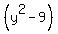 %28y%5E2+-+9%29