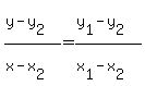 %28y+-+y%5B2%5D%29+%2F+%28x+-+x%5B2%5D%29+=+%28y%5B1%5D+-+y%5B2%5D%29+%2F+%28x%5B1%5D+-+x%5B2%5D%29