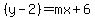 %28y-2%29=mx%2B6