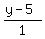 (y-5)/1