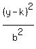 %28y-k%29%5E2%2Fb%5E2