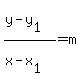 %28y-y%5B1%5D%29%2F%28x-x%5B1%5D%29=m
