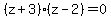 %28z%2B3%29%28z-2%29=0