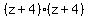 (z+4)(z+4)
