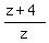 %28z%2B4%29%2Fz