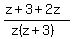 %28z+%2B+3+%2B+2z%29%2F%28z%28z%2B3%29%29