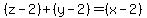 %28z-2%29%2B%28y-2%29+=+%28x-2%29