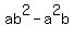 %2B+ab%5E2+-+a%5E2b