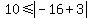 %2B10+%3C=+abs%28-16+%2B+3%29