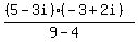 +%28%285-3i%29%28-3%2B2i%29%29%2F%289-4%29+