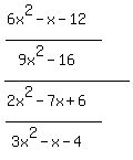 +%28%286x%5E2+-+x+-+12%29%2F%289x%5E2+-+16%29%29%2F%28%282x%5E2+-+7x+%2B+6%29%2F%283x%5E2+-+x+-+4%29%29+