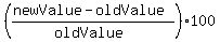 +%28%28newValue+-+oldValue%29+%2F+%28oldValue%29%29+%2A+100+