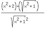 +%28%28x%5E2+%2B+2%29%28sqrt%28x%5E2+%2B+1%29%29%29%2F%28sqrt%28x%5E2+%2B+1%29%5E2%29+