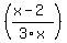 +%28%28x-2%29%2F3x%29+