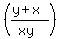 +%28%28y%2Bx%29%2F%28xy%29%29+