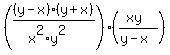 +%28%28y-x%29%28y%2Bx%29%2F%28x%5E2%2Ay%5E2%29%29%2A%28%28xy%29%2F%28y-x%29%29+