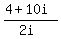 +%28+4+%2B+10i+%29+%2F+%28+2i+%29+