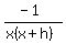 +%28-1%29%2F%28x%28x%2Bh%29%29+
