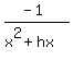 +%28-1%29%2F%28x%5E2+%2B+hx%29+