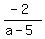 (-2)/(a-5)