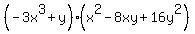 +%28-3x%5E3%2By%29%28x%5E2-8xy%2B16y%5E2%29+