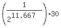 +%281%2F%28+2%5E11.667%29%29%2A30+