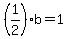+%281%2F2%29%2Ab+=+1+