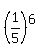  (1/5)^6 