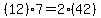 +%2812%29+%2A+7+=+2+%2A+%2842%29+
