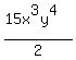 +%2815x%5E3y%5E4%29%2F2+