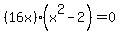 +%2816x%29%28x%5E2-2%29=0+