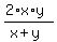 +%282%2Ax%2Ay%29+%2F+%28+x+%2B+y+%29+