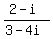 +%282-i%29+%2F+%283-4i%29
